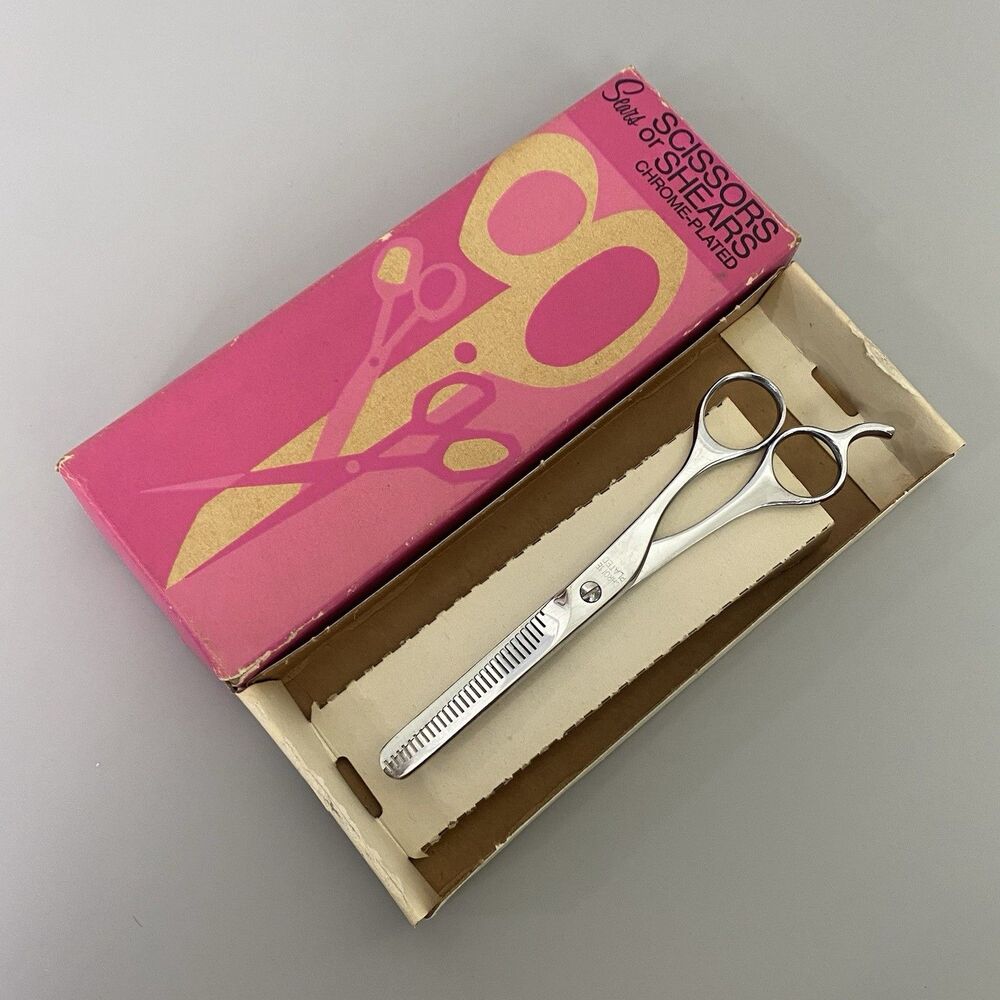 Vintage Barber Thinner Shears Solingen Germany Sears Hair Texturizing Scissors